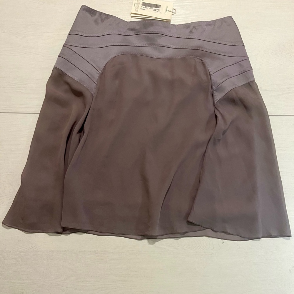 Versace Purple Asymmetrical A-line Mini Skirt Athletic